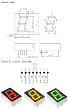 7-Segment LED Anzeige 0,8" (20