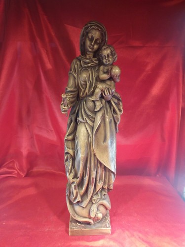Große skulptur madonna maria - skulptur,