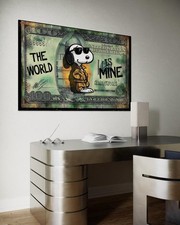 Snoopy Leinwand Bild Farbig