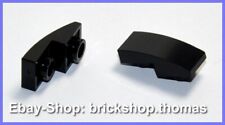 Lego 2 x Dachstein Bogen schwarz 2x1 - 24201 - Slope inverted Black - NEU / NEW