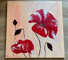 Bild "Mohnblumen - Acryl auf