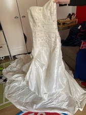 Brautkleid Beige Crashed Look