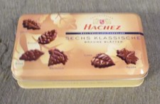 Alte Dose , Blechdose , Schokoladendose , Hachez , 2007 , 16 x 10 x 4 cm ,