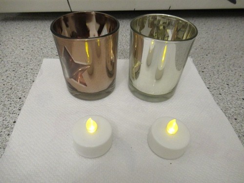 Teelichthalter aus glas - glas, mit