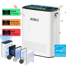 Luftreiniger Raucherzimmer Air Purifier mit H13 True HEPA Filter CADR 570 m³/h