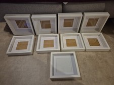 9 x 3 D Bilderrahmen, weiß, Ikea, Nanu Nana, Ribna