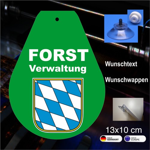 Forst schild mit - mit, wunschwappen