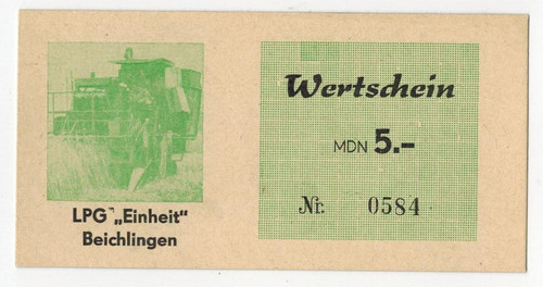 Ddr ersatzgeld wertschein 5 - ddr-ersatzgeld,,