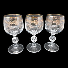 Bohemia Weingläser Goldrand