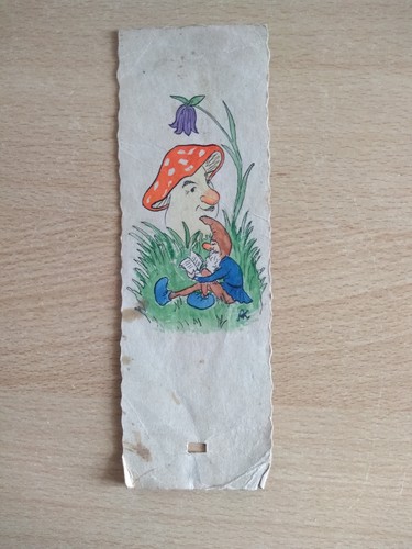 Lesezeichen alt handgemalt