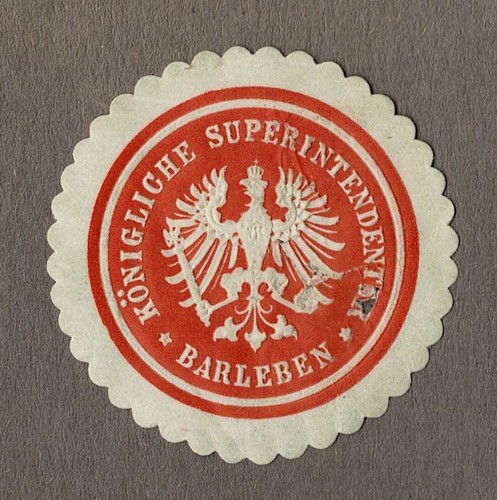 Siegelmarke preußen - siegelmarke,