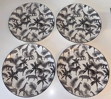 *** Jungle Loft *** 4 Teller *** schwarz-weiß ***