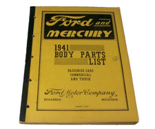 Ersatzteilliste: Ford und Mercury August 1941    ma0810379