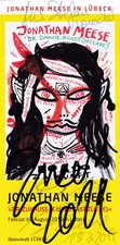 Jonathan Meese signiert Einladung Signed Autogramm 2019 LÜBECK