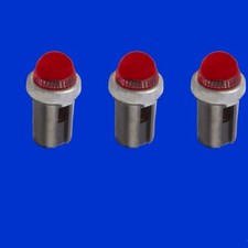 3 Stück rote Kontrollleuchte