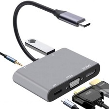 HUB USB-C ADAPTER HDMI 4k VGA