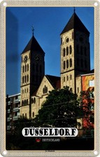 Blechschild 30x20 cm Düsseldorf St. Architektur Elisabeth Bildmotiv Reisemotiv A