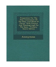 Preparation for the Holy