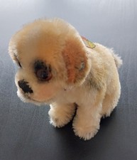 Steiff Hund Bernhardiner "Bernie" 1960, Knopf, original Marke Steiff