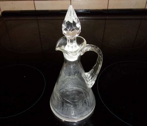 Vintage geätztes glas - vintage,