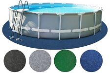 Kunstrasen Rund Grün Grau