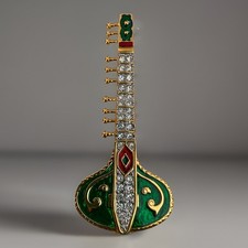 Brosche Mandoline (Indische