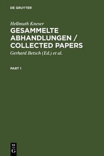Hellmuth kneser gesammelte - kneser,