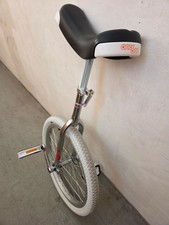 QU-AX Einrad OnlyOne Silber Chrom, 20 Zoll, weiße Reifen, Indoor, NP 149,99€