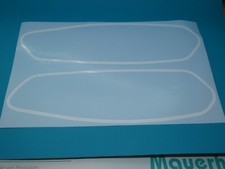 Hercules M5 Optima Prima Tank Rahmen Aufkleber ZierrandSET Tankaufkleber   Weiss