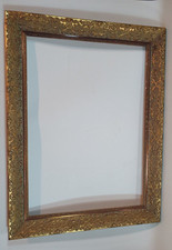 Vintage Leerbilderrahmen im Barockstil, Holz, gold, 83 cm x 63 cm
