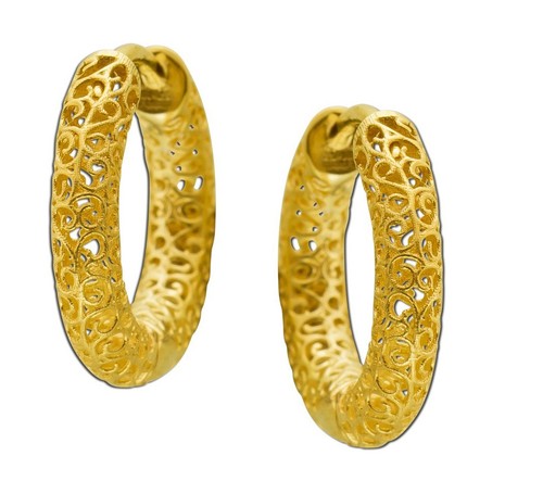 Echt gold 1 paar creolen - echt, ***