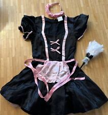 Zimmermädchen Kostüm Gr. 36 mit Haarreif und Staubwedel 