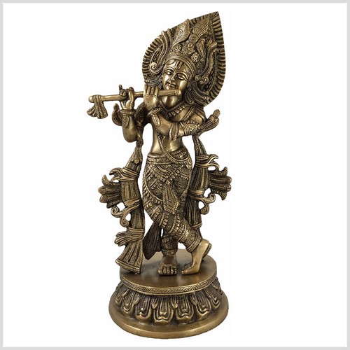 Schöner krishna mit flöte - schöner,