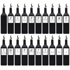 Glasflasche 1 Liter schwarz