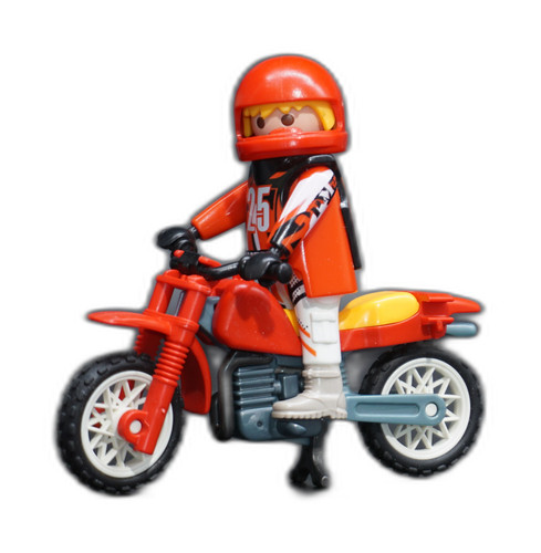 Playmobil biker mann - mann, auf