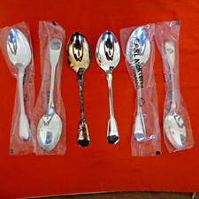 6 Menülöffel Carl Mertens Solingen versilbert 100