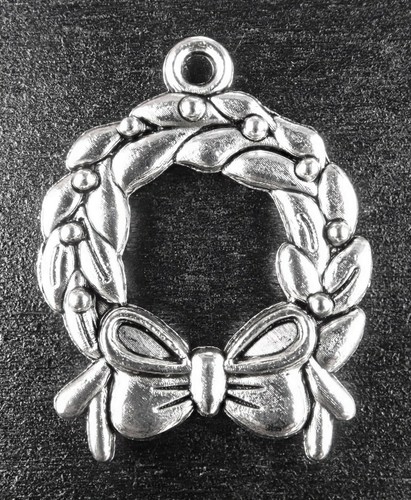 25x19mm anhänger charm kranz - 25x19mm,
