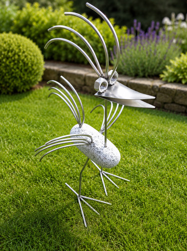 Edelstahl vogel garten - vogel,
