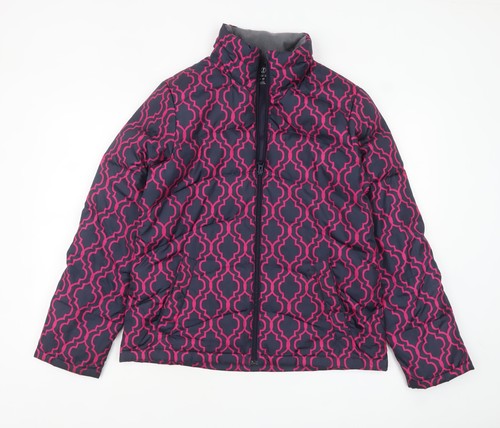 Blaue gefütterte damenjacke - blaue,