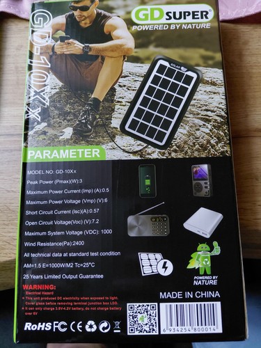 Neu solar ladegerät mini - solar, usb