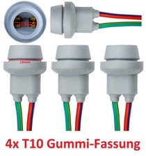4x W5W T10 Fassung Gummi