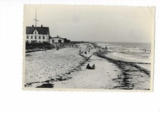 G928 "AK" Foto Am Ostseestrand Leute Haus Badende Ostsee ca. 1940/50