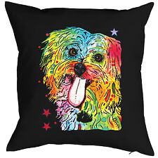 Shih Tzu  Kissen  - lustiges Hunde Motiv Kissen Hund Kuschelkissen Kunstdruck