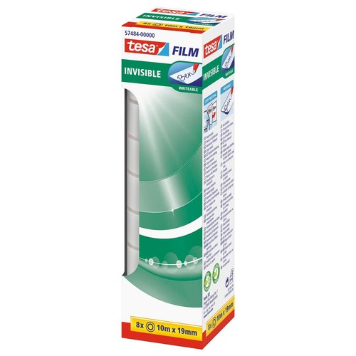 Tesafilm invisible rollen - tesafilm, 8x