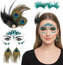 4 Stück Pfau Kostüm Set