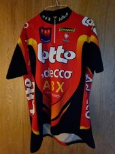 Nalini Vintage Mens Retro Cycling Jersey Lotto Adecco Tour De France Radtrikot