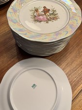 Chodziez Porzellan Teller 18,9cm Goldrand Golddekor Made in Poland