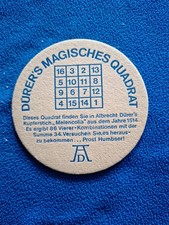 Bierdeckel Dürers Magisches Quadrat - Humbser