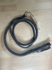 Bullenpeitsche Bullpeitsche Leder 2,40 Meter, Schwarz