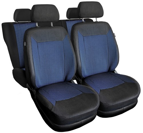 Autositzbezüge schwarz blau - autositzbezüge, schwarz/blau